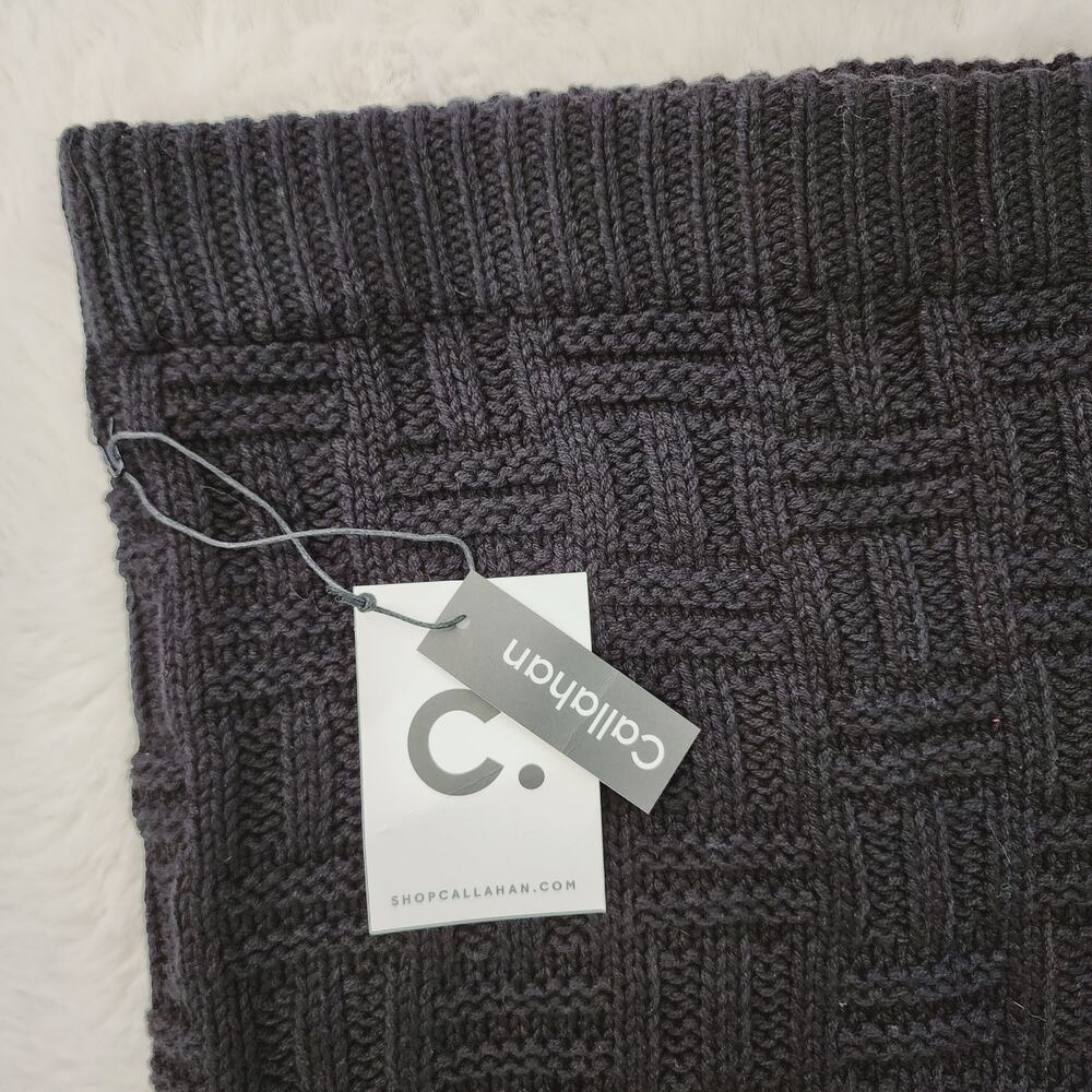 Callahan Revolve "Tony" Chunky Basketweave Knit Midi Skirt Slit NWT Large - Picture 11 of 13